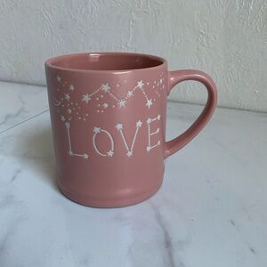Large Mug Love Celestial Pink White Ceramic Wandering Moon NEW Gift Holiday 20oz